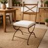 Chaise en fer forgé - Pliable II -