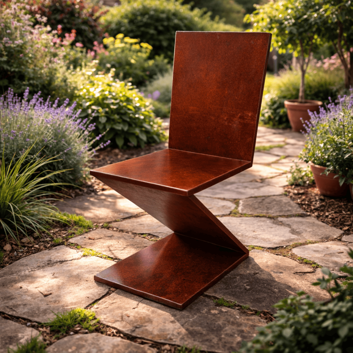 Chaise en fer forgé - Z -