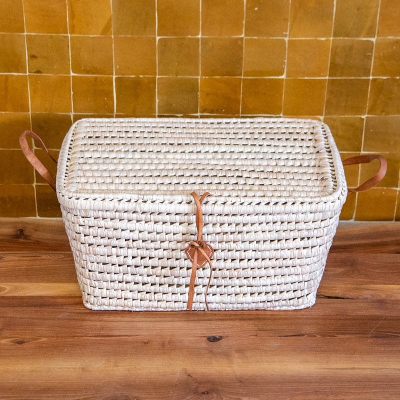 Coffre de rangement - Doum & Cuir - Léa -