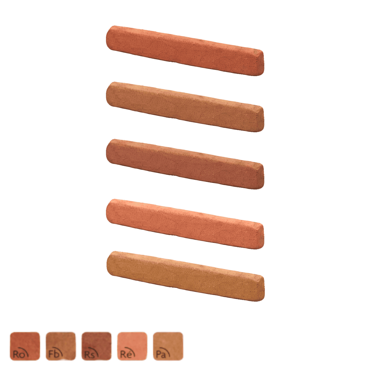 Brique - Plaquette de Parement - 28x5cm - 2cm - Panachée -