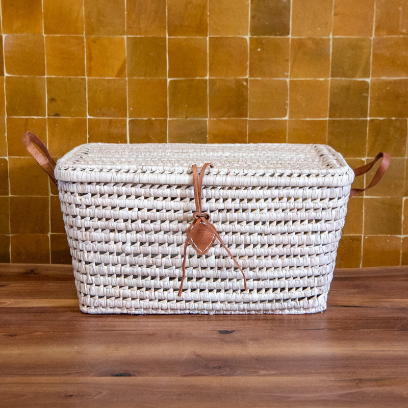 Coffre de rangement - Doum & Cuir - Léa -