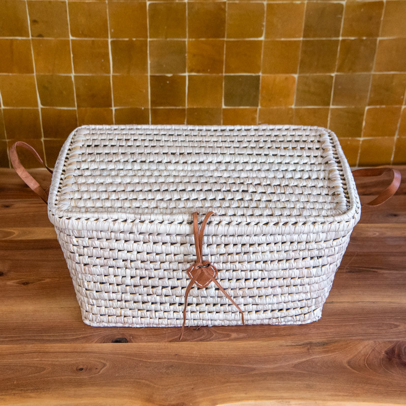 Coffre de rangement - Doum & Cuir - Léa -