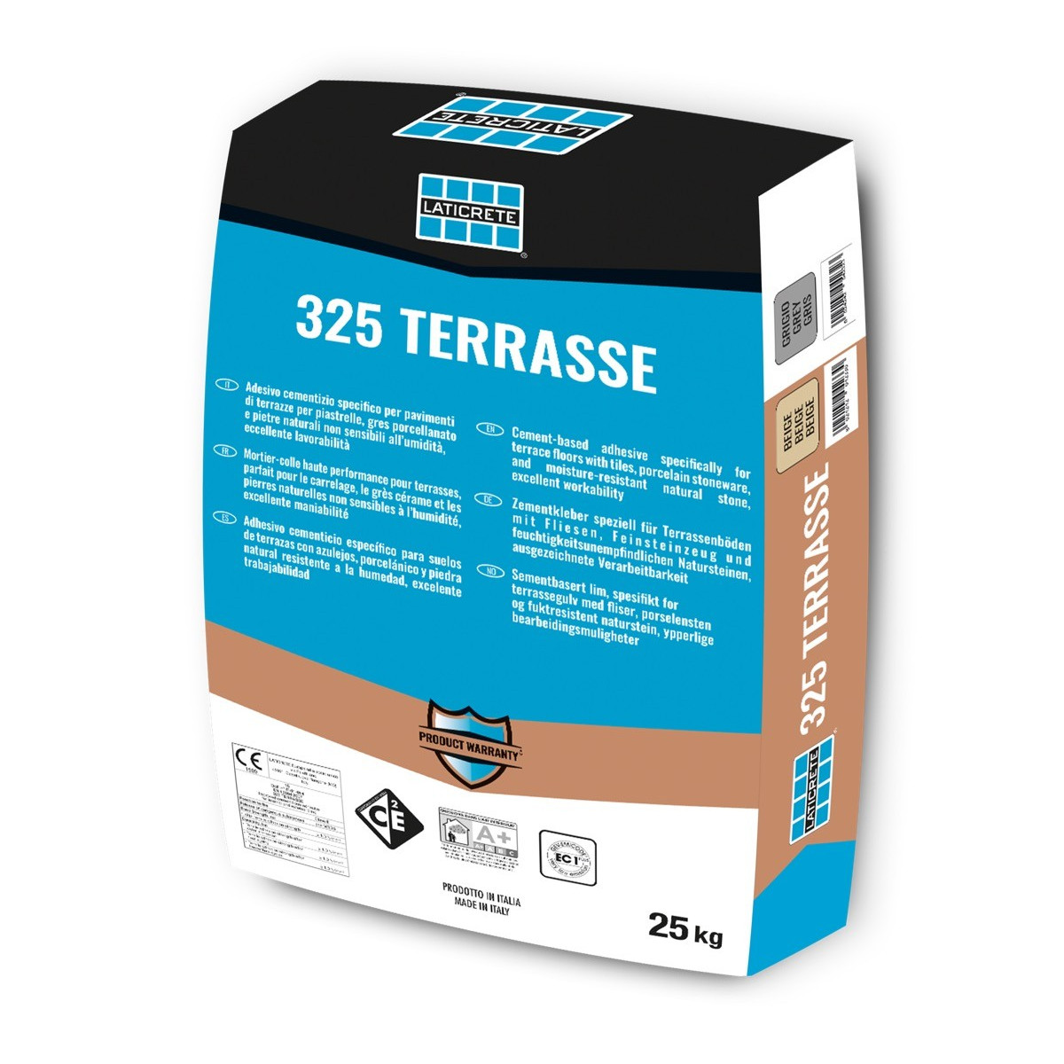 Mortier Colle Terrasse - C2 E - Beige - 25 kgs - 325 T -