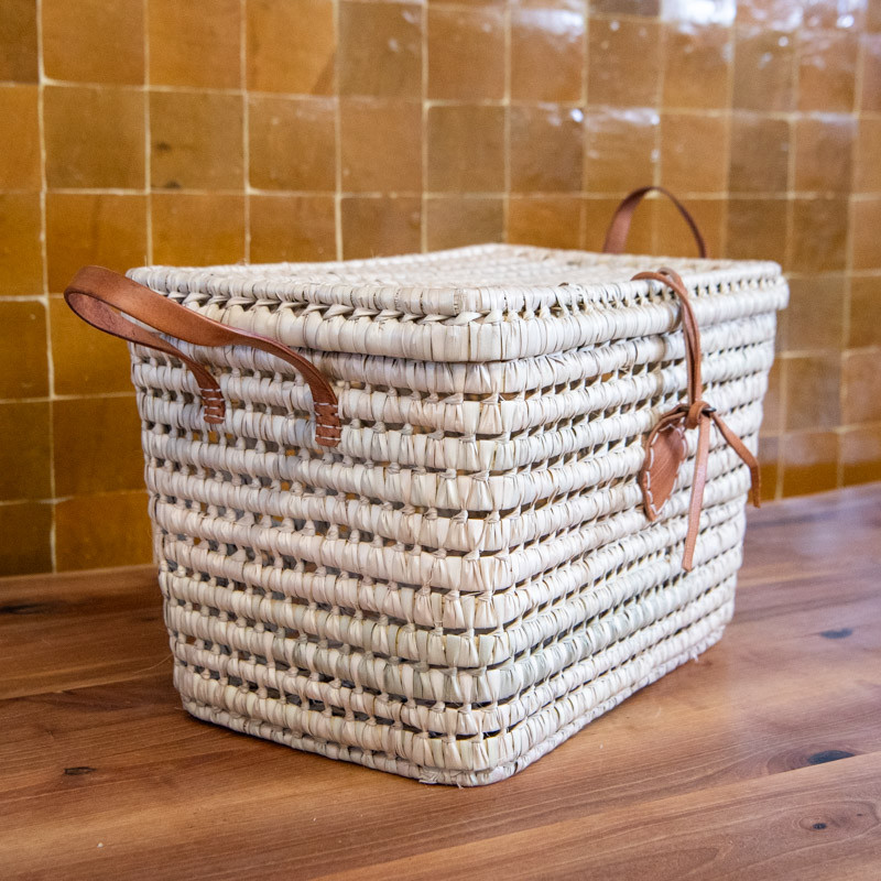 Coffre de rangement - Doum & Cuir - Léa -