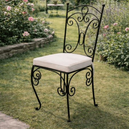 Chaise en fer forgé - Cécile -
