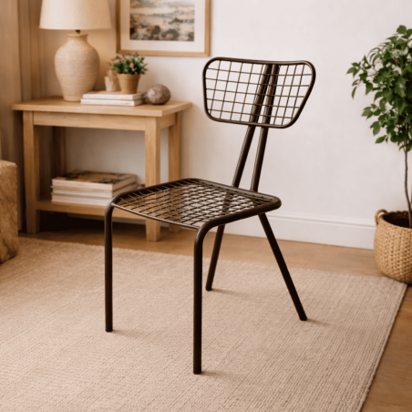 Chaise en fer forgé - Zohra -