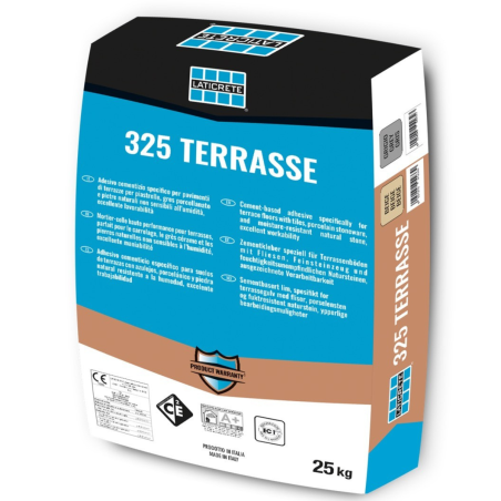 Mortier Colle Terrasse - C2 E - Gris - 25 kgs - 325 T -