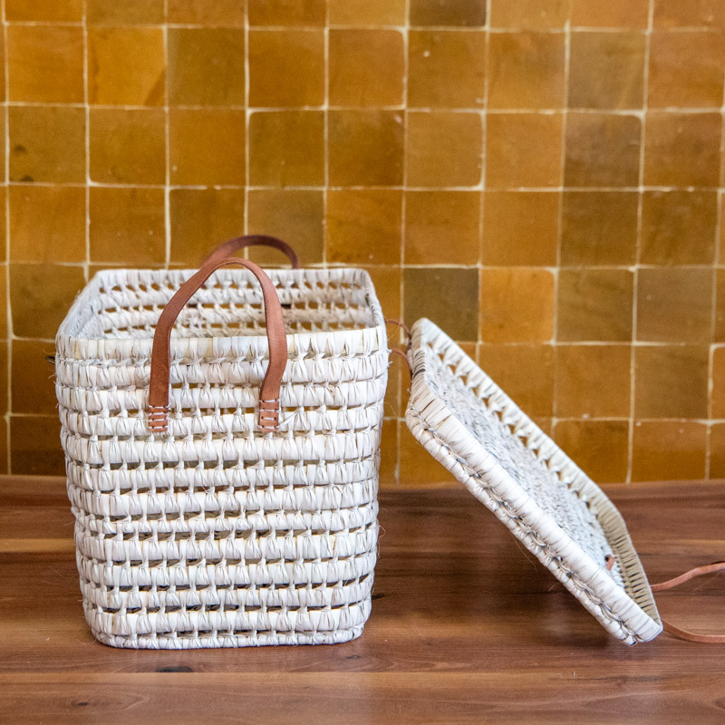 Coffre de rangement - Doum & Cuir - Léa -