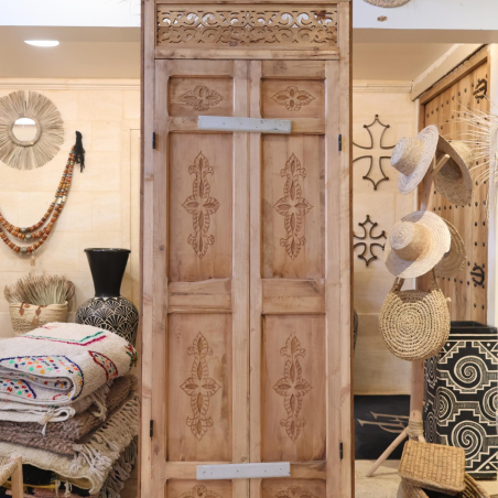 Porte en Bois Marocaine - ≈ 226x84cm - Warda -