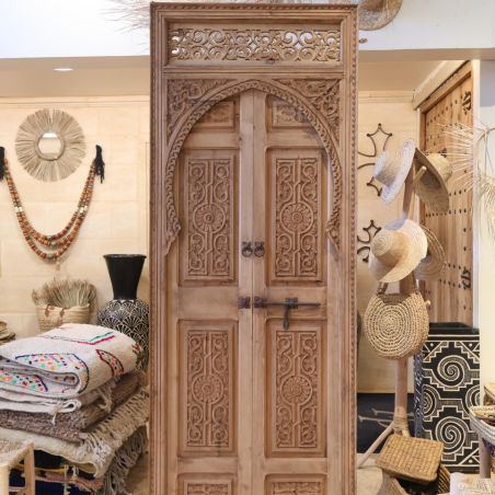Porte en Bois Marocaine - ≈ 226x84cm - Warda -