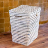 Panière artisanale - Doum - ≈40x40x50cm - Jules -