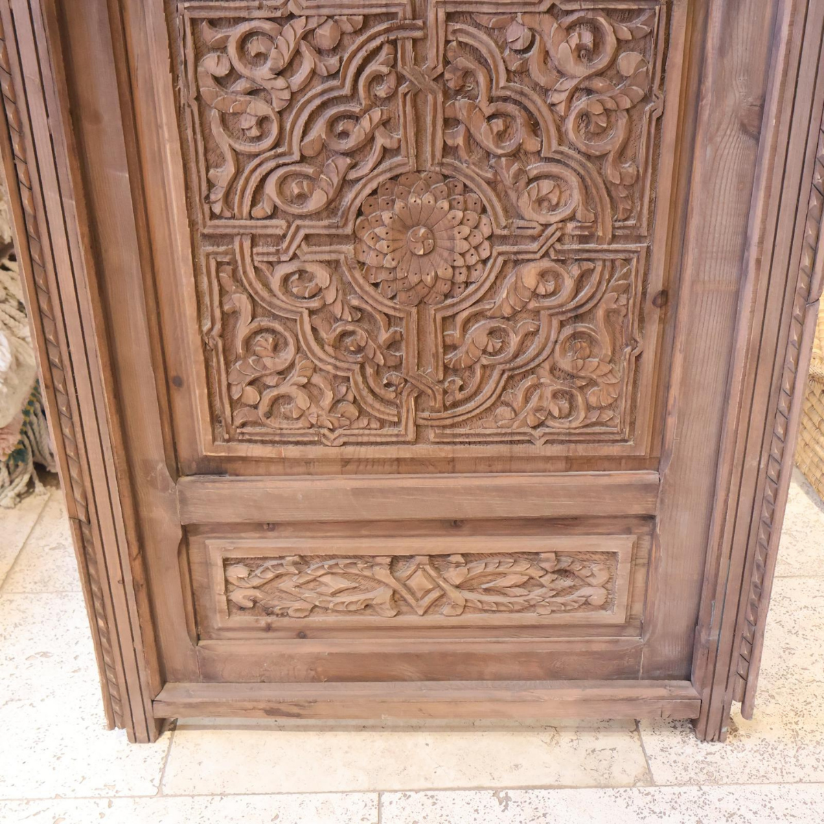 Porte en Bois Marocaine - ≈ 199x78cm - Qalea -