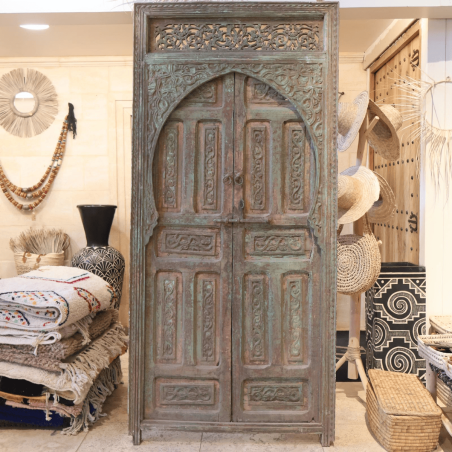 Porte en Bois Marocaine - ≈ 216x100cm - Daw -
