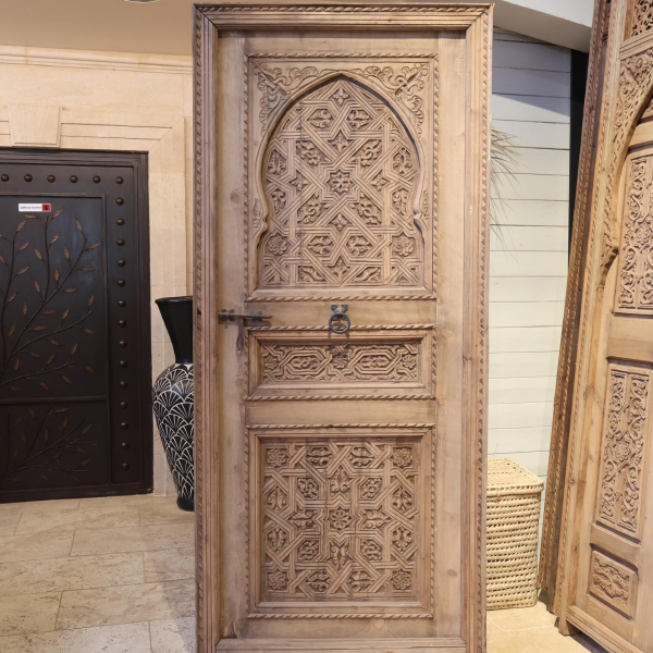 Porte en Bois Marocaine - ≈ 205x88cm - Taqi -