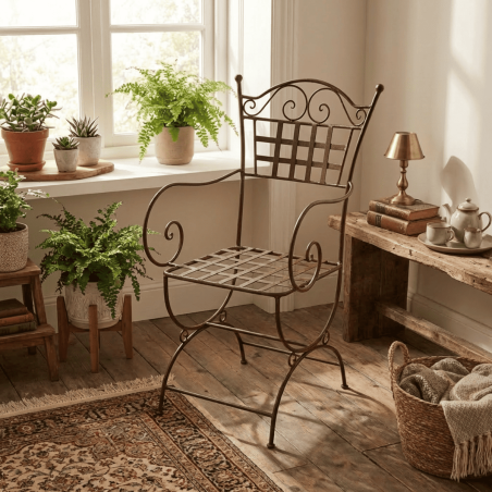 Chaise en fer forgé - Alice XXL -