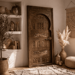 Porte en Bois Marocaine - ≈ 226x92cm - Shadi -