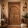 Porte en Bois Marocaine - ≈ 229x86cm - Kuzmu -