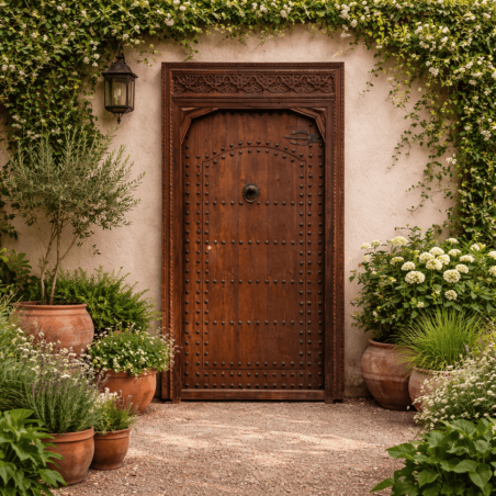 Porte en Bois Marocaine - ≈ 210x100cm - Jaya -