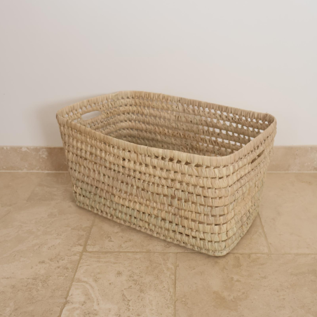 Panière artisanale - Doum - 48x30x26h -