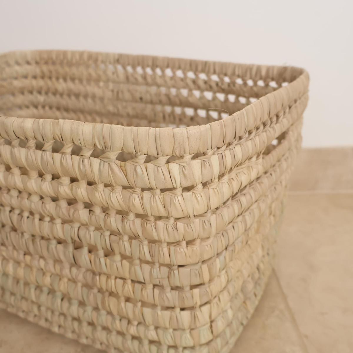 Panière artisanale - Doum - 48x30x26h -