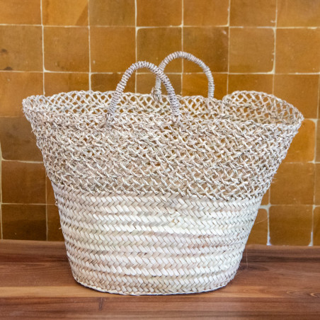 Panier artisanal - Osier - ≈50x25x30cm - Jane -