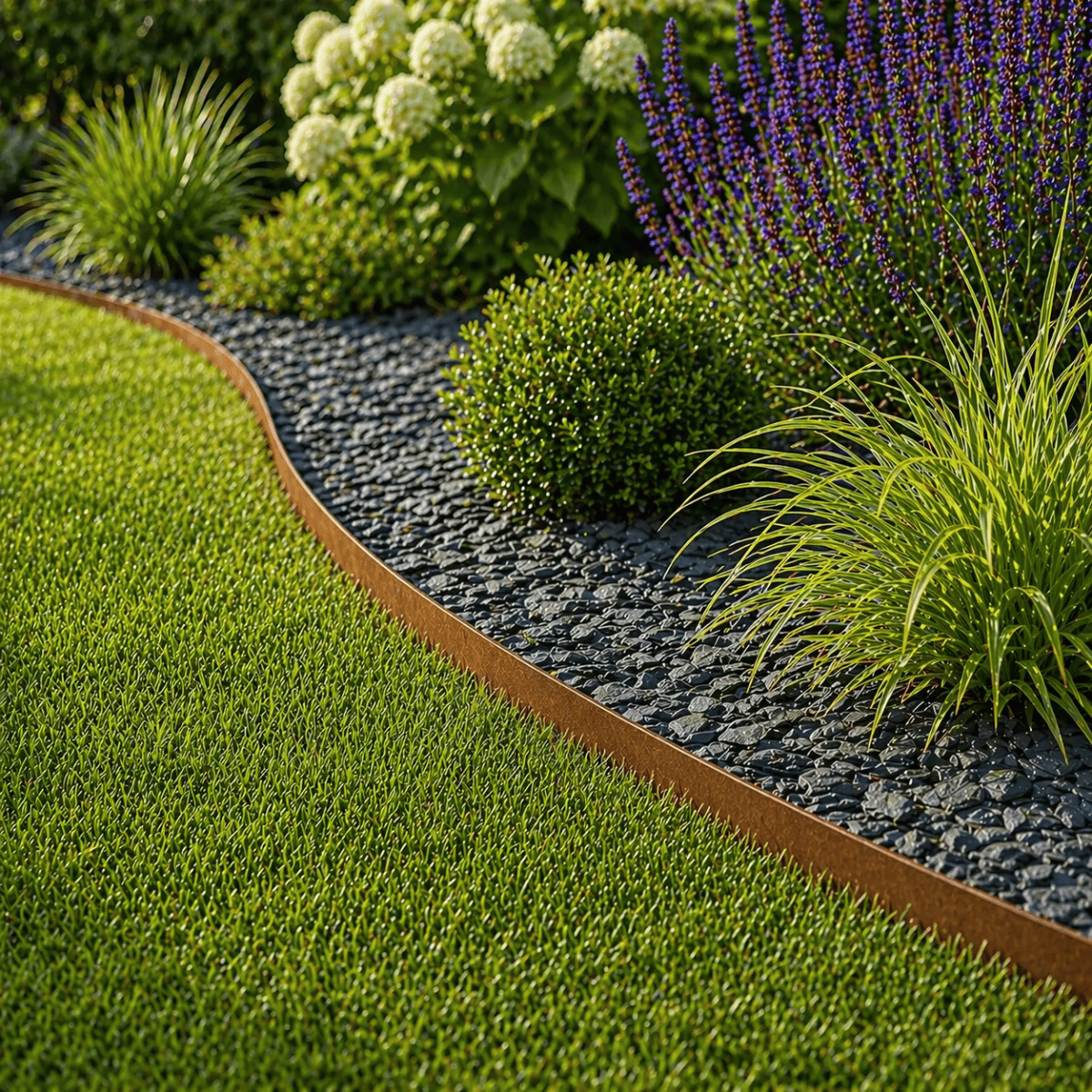 Bordure - Acier Corten - Hauteur 6.5cm - Longueur 1m - Epaisseur 1.6mm -