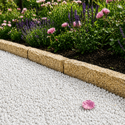 Bordure Granit Jaune Éclatée - Hauteur 15/20cm - Longueur libre - Epaisseur 8cm -