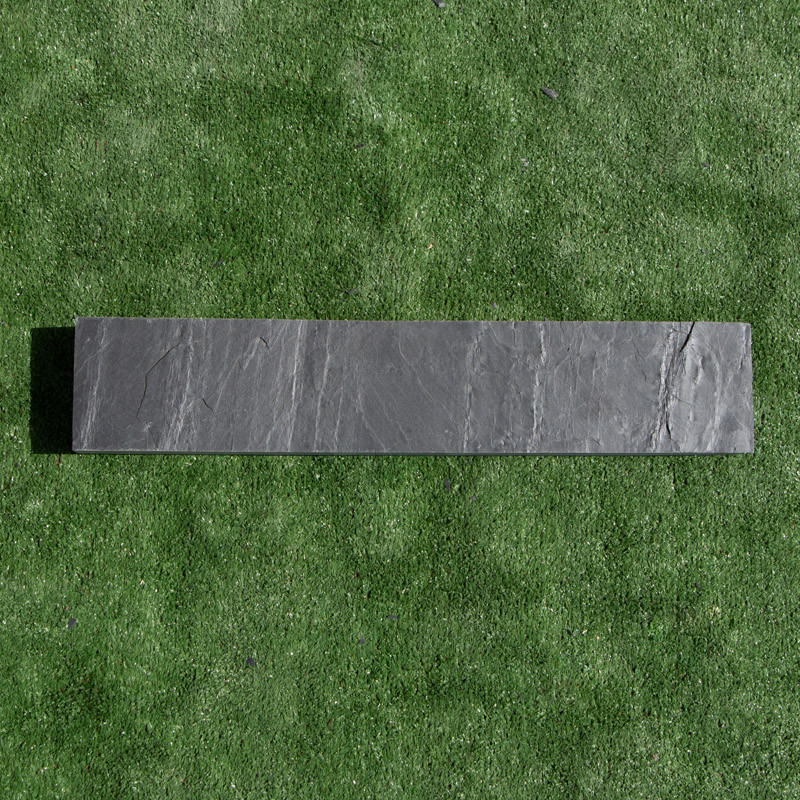 Bordure Piquet Ardoise Noire Sciée - Hauteur 10cm - Longueur 50cm - Epaisseur 3cm -