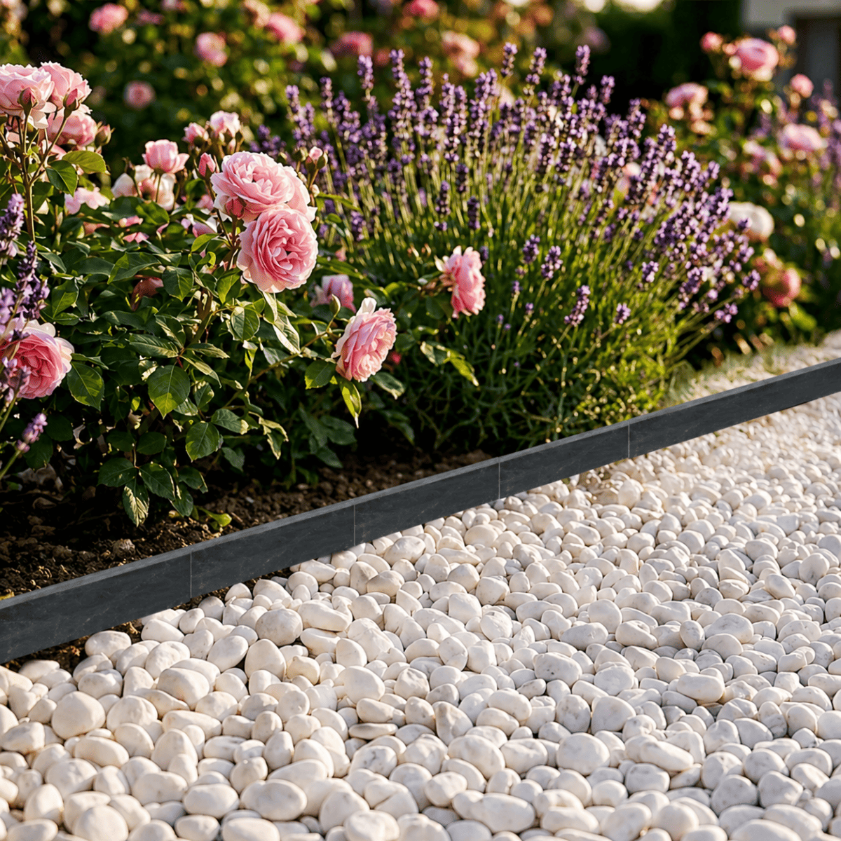 Bordure Piquet Ardoise Noire Sciée - Hauteur 10cm - Longueur 50cm - Epaisseur 3cm -