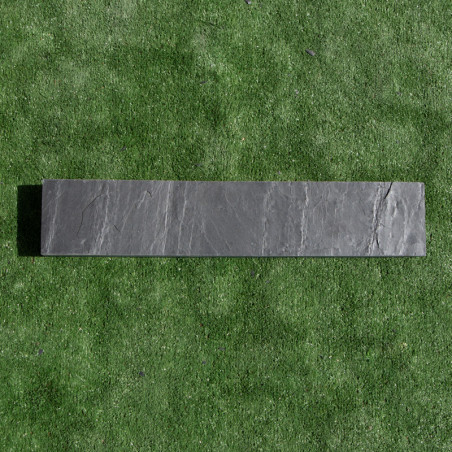 Bordure Piquet Ardoise Noire Sciée - Hauteur 10cm - Longueur 50cm - Epaisseur 6cm -