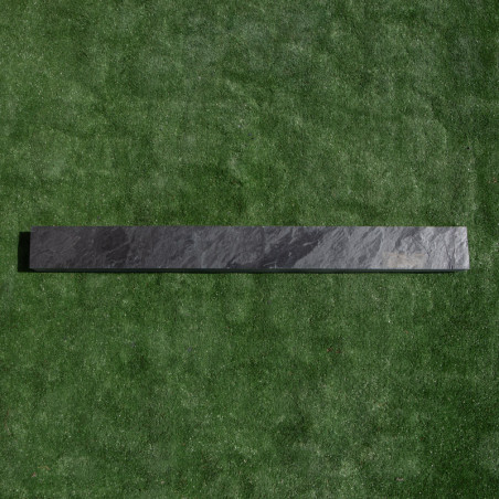 Bordure Piquet Ardoise Noire Sciée - Hauteur 10cm - Longueur 1m - Epaisseur 6cm -