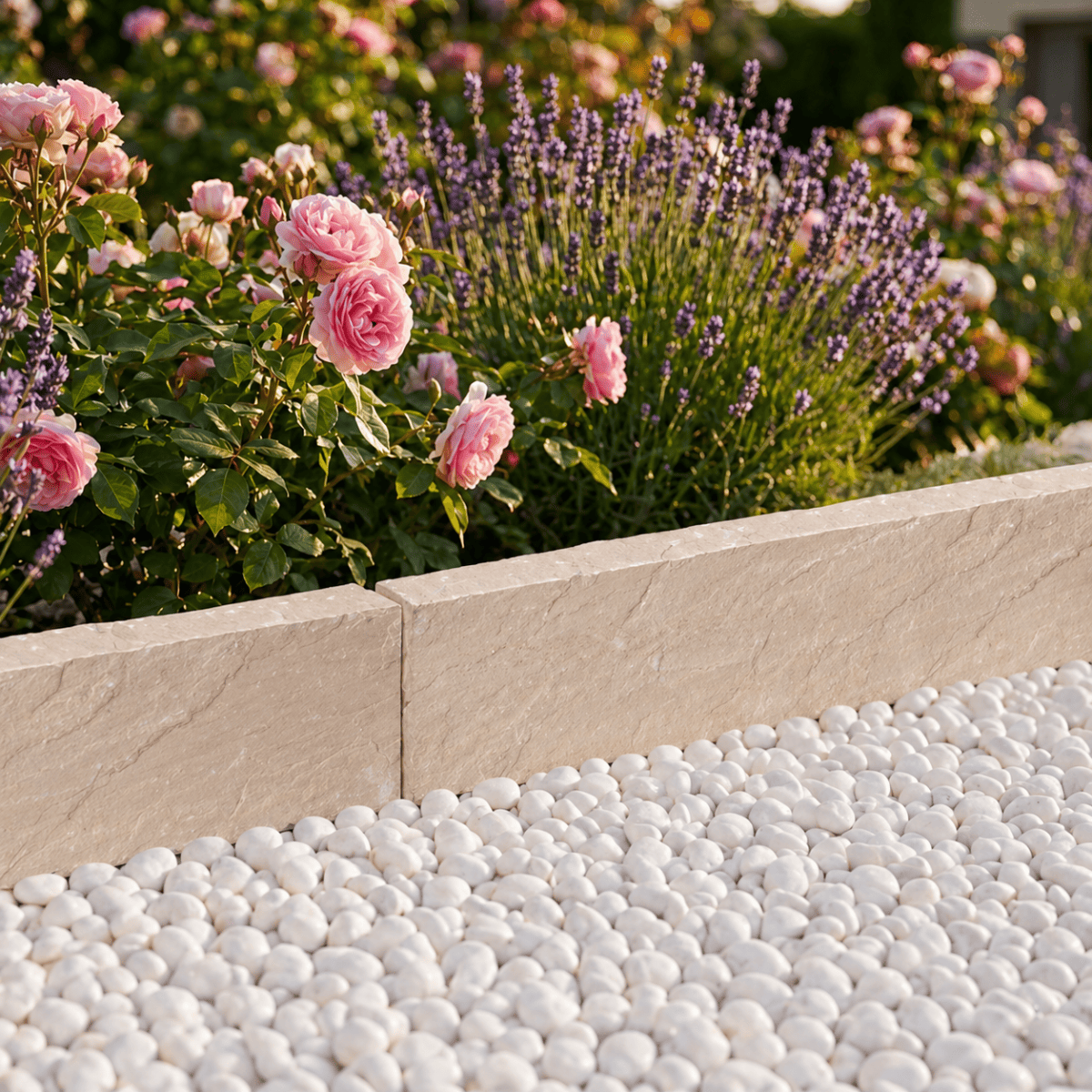 Bordurette - Grès d'Inde kandla - Multicolore - 100x20cm - Ep 7/9cm - Naturelle -