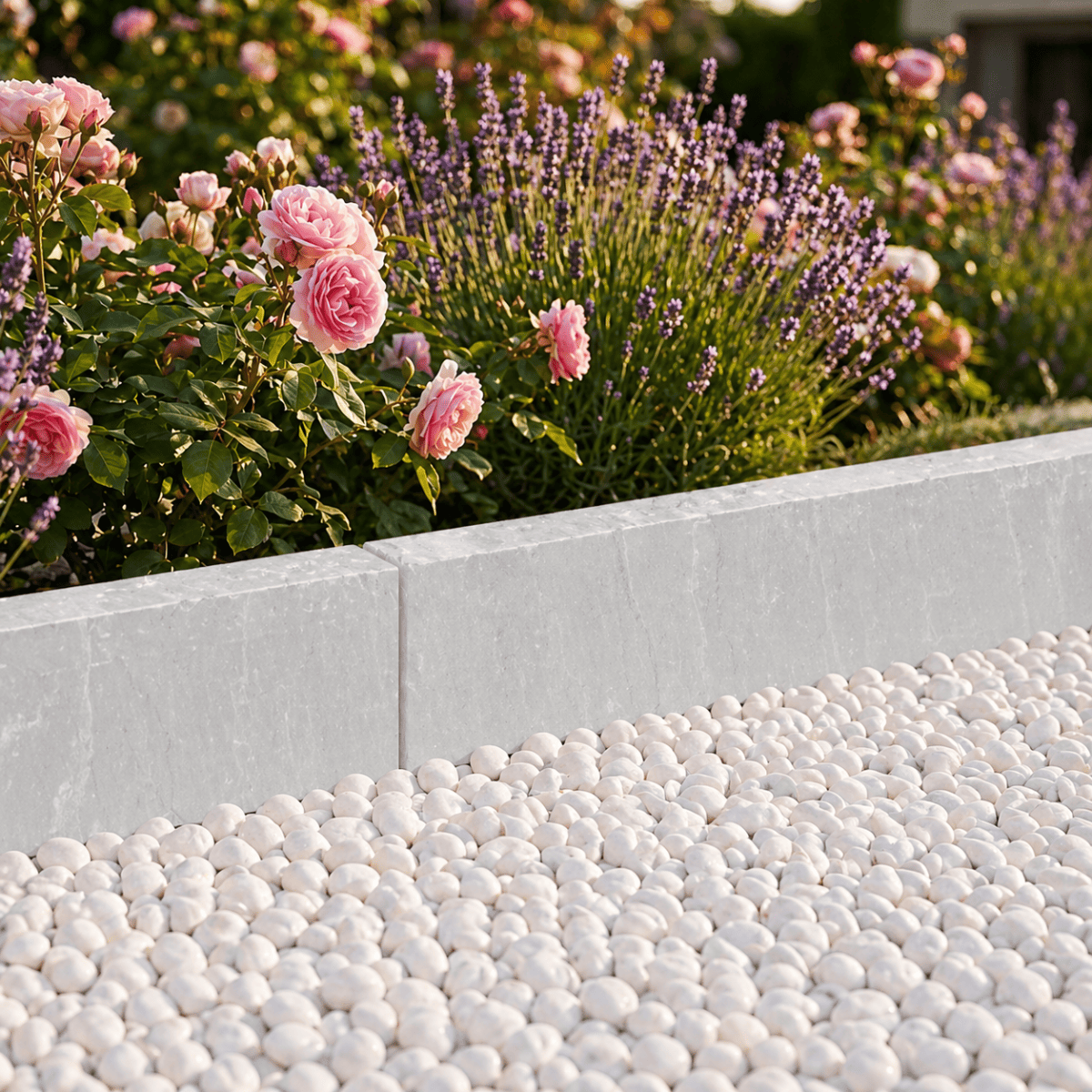 Bordurette - Grès d'Inde kandla - Grise - 100x20cm - Ep 7/9cm - Naturelle -