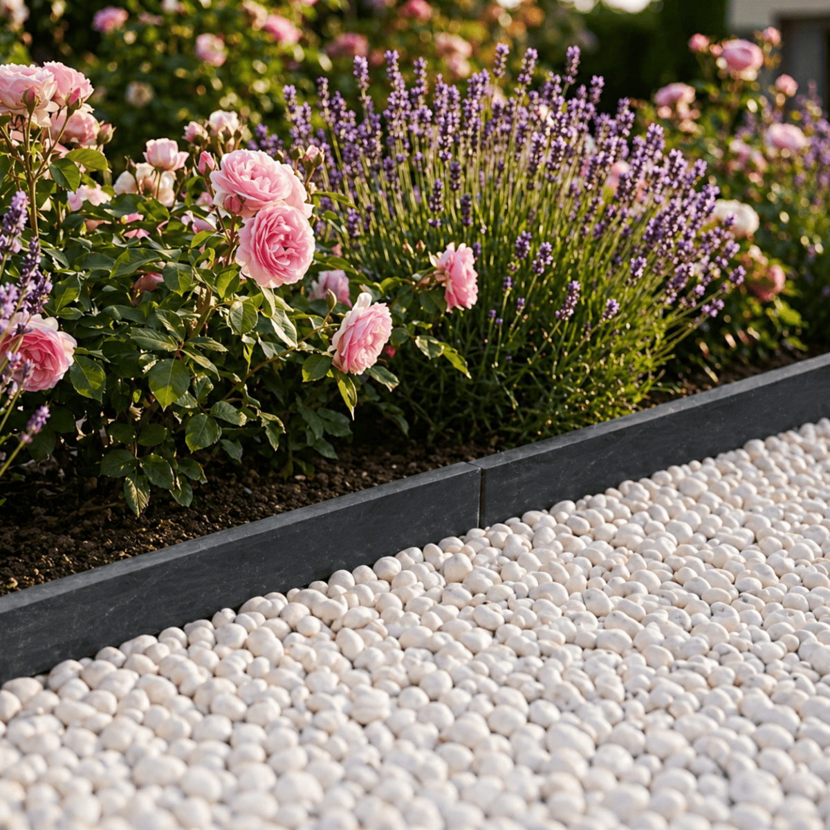 Bordure Piquet Ardoise Noire Sciée - Hauteur 10cm - Longueur 150cm - Epaisseur 3cm -