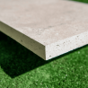 Margelle Travertin 1er choix MIX Beige - 61 x 30,5 x 3 cm - Bord droit - Vieillie -