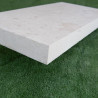 Margelle Travertin light mix - Beige - Bord droit - 61x 30,5 x 5cm - Vieillie -