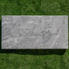 Margelle Bluestone - Bord droit - 61/30.5cm 3cm - Vieillie -