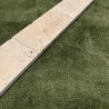 Margelle Travertin Commercial - Beige - Bord droit - 61x 30,5 x 5 cm - Vieillie -
