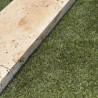 Margelle Travertin Commercial - Beige - Bord droit - 61x 30,5 x 5 cm - Vieillie -