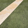 Margelle Travertin Commercial Beige - Bord arrondi - 61 x 33 x 3 cm - Vieillie -
