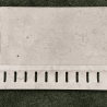 Caniveau Travertin premier choix Light Mix Beige - 61 x13,5 x 3 cm - Vieillie -