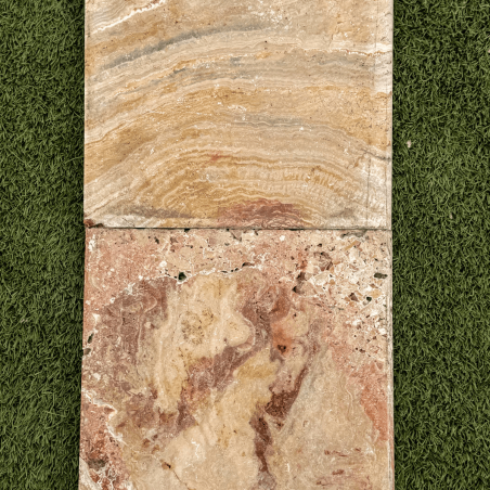 Margelle de piscine en travertin Léonardo 61 x 33 x 3 cm - Bord arrondi -