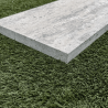 Margelle de piscine en travertin Silver 61 x 30,5 x 3 cm - Bord droit -