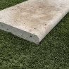 Margelle de piscine en travertin Premier Choix Mix Beige 61 x 33 x 5 cm - Bord arrondi -
