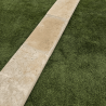 Margelle Travertin Premier choix light mix - Beige - Bord arrondi - 61 x 33 x 5 cm - Vieillie -