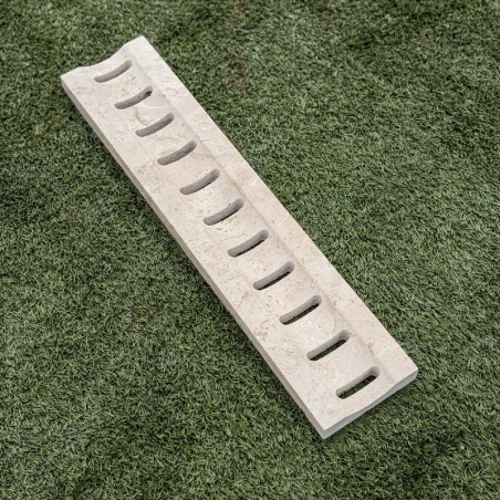 Caniveau de piscine en travertin Premier Choix Mix Beige 61 x 13,5 x 3 cm -