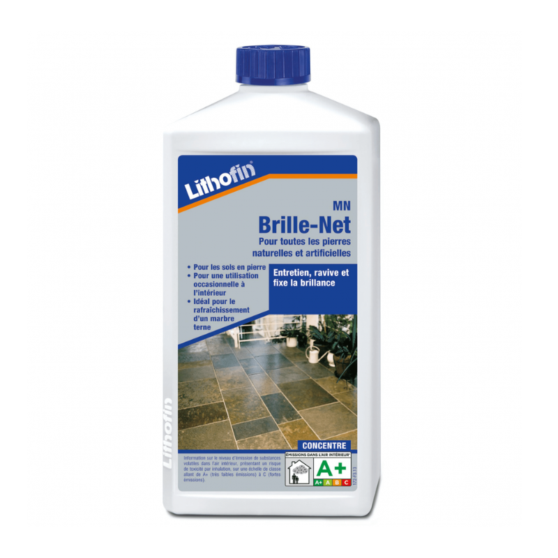 Vitrificateur lustrant pierre naturelle - 1 L - Lithofin Brille Net -