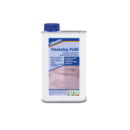 Hydrofuge effet mouillé anti-taches pierre naturelle - 250 ml - Lithofin Fleckstop Plus -