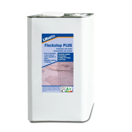 Hydrofuge effet mouillé anti-taches pierre naturelle - 5 L - Lithofin Fleckstop Plus -