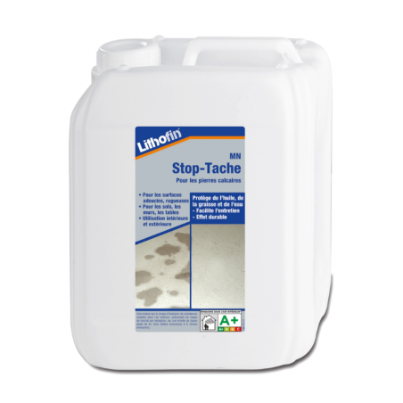 Hydrofuge neutre stop-taches pierre naturelle - 5 L - Lithofin Stop-Tache -